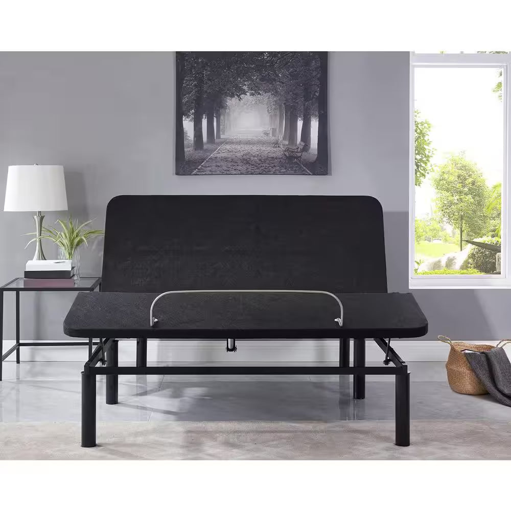 Black, Twin XL, Height Electric Adjustable Bed Frame Base with Wireless Remote Control