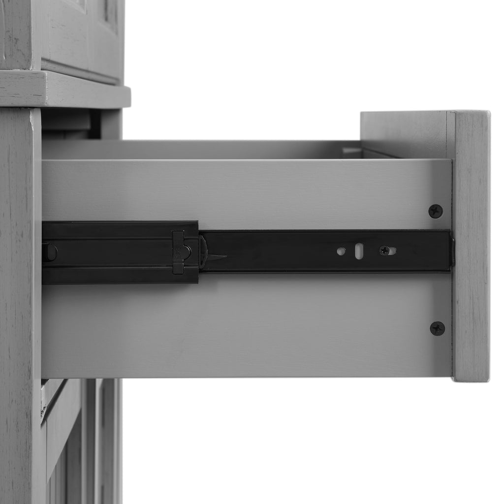 Furniture Seaside Pantry in Distressed Gray