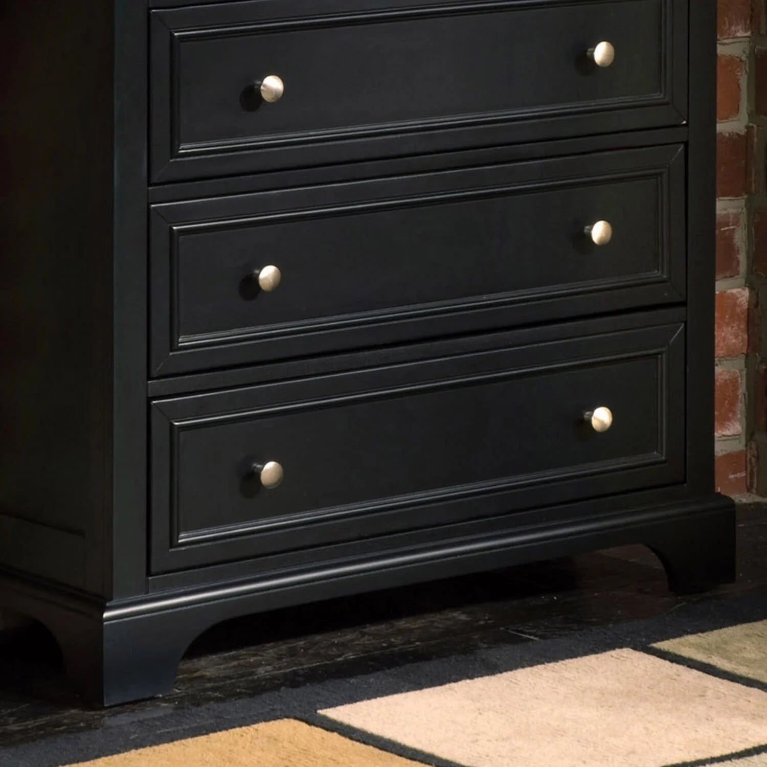 Bedford Wood Chest in Black