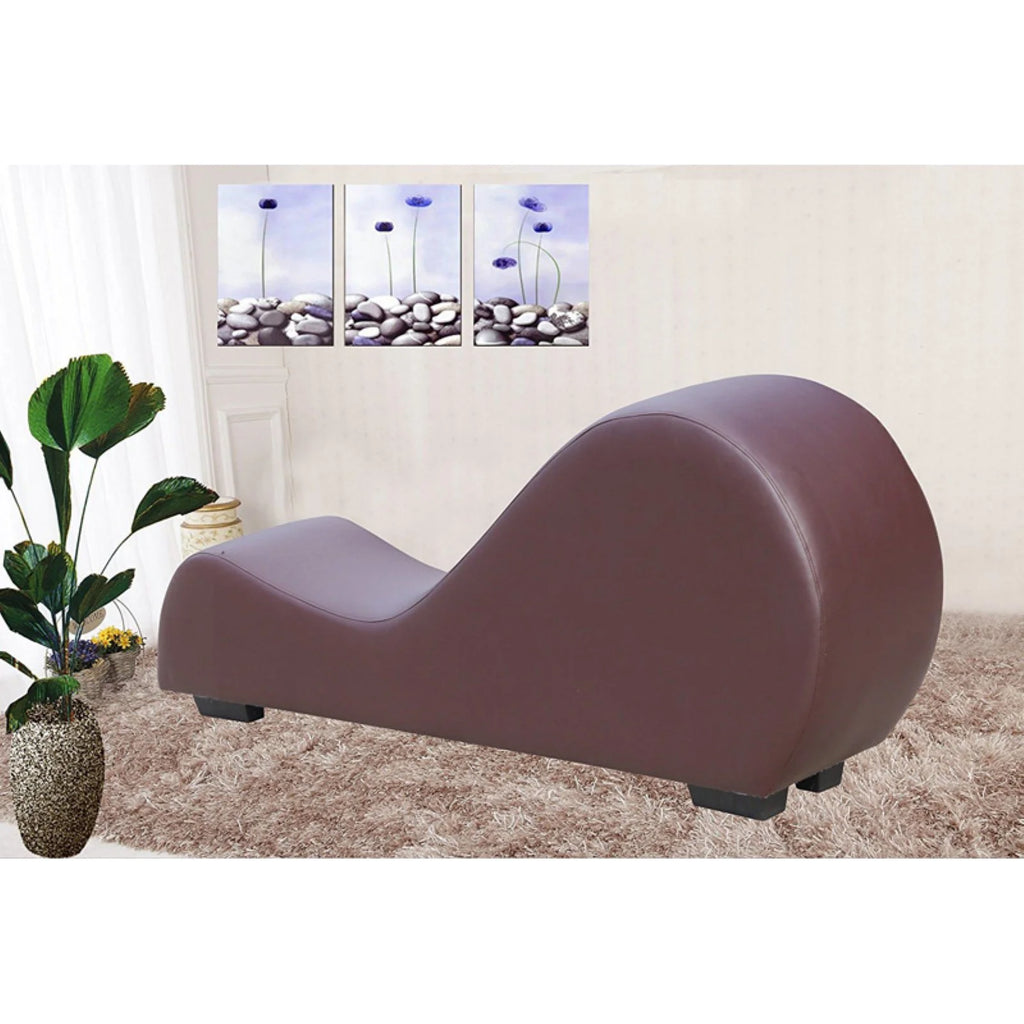 U.S. Pride Furniture Modern Bonded Leather Yoga Chair