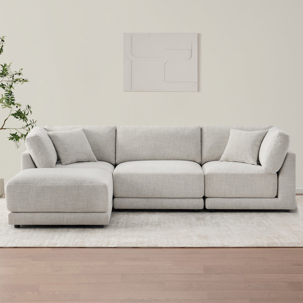 Dayna 4-Piece Fabric Modular Sectional
