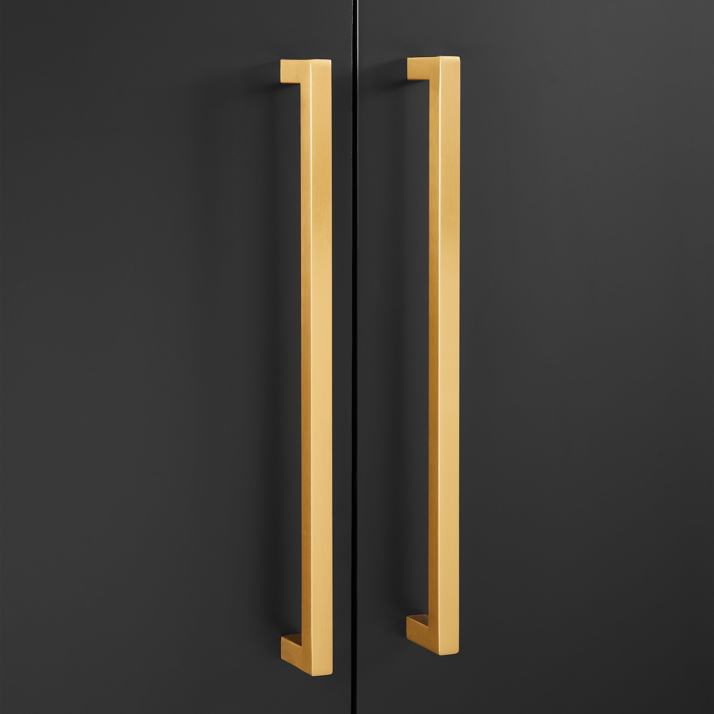 Everett Wood Accent Cabinet in Matte Black