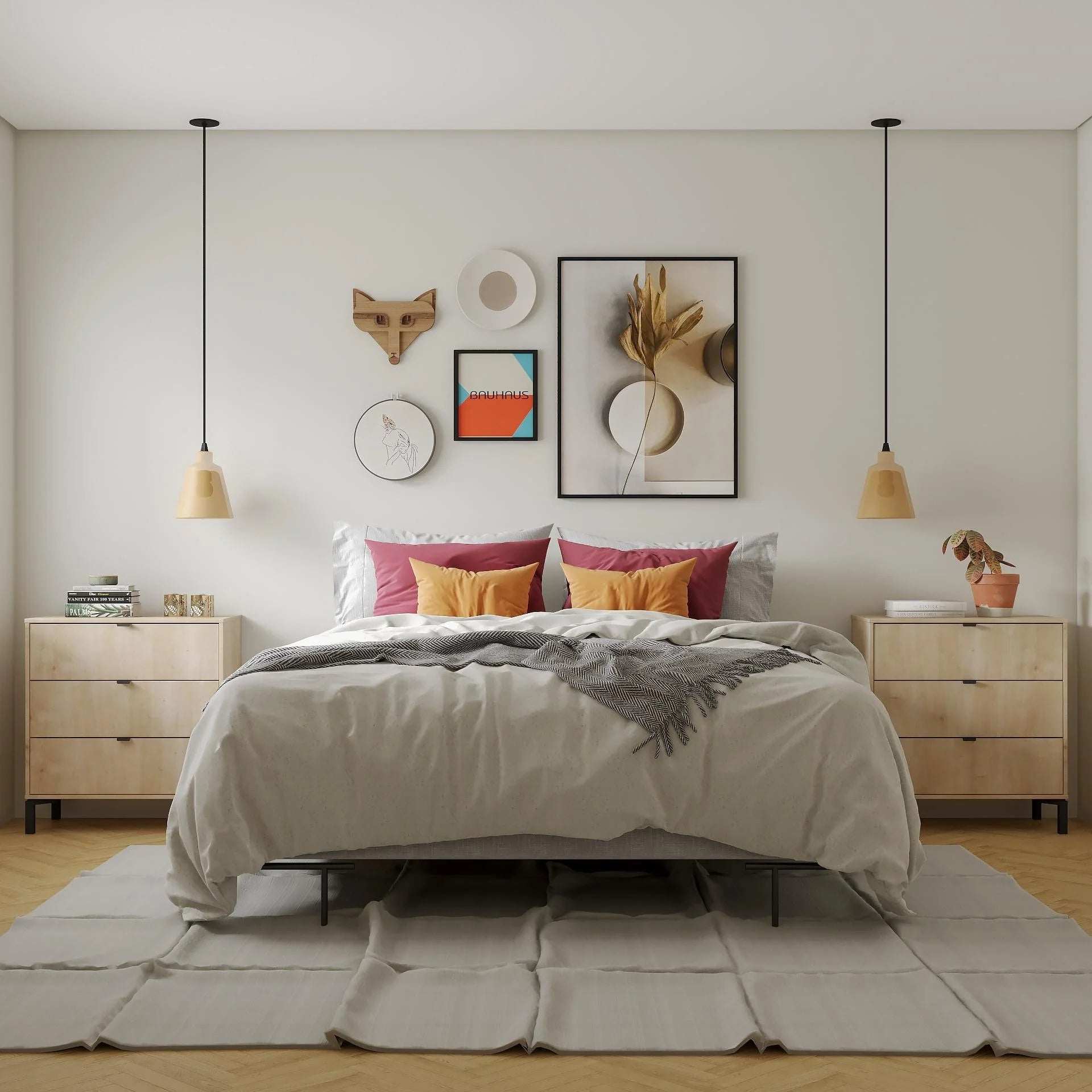 Minimalist 3-Drawer Dresser Oak