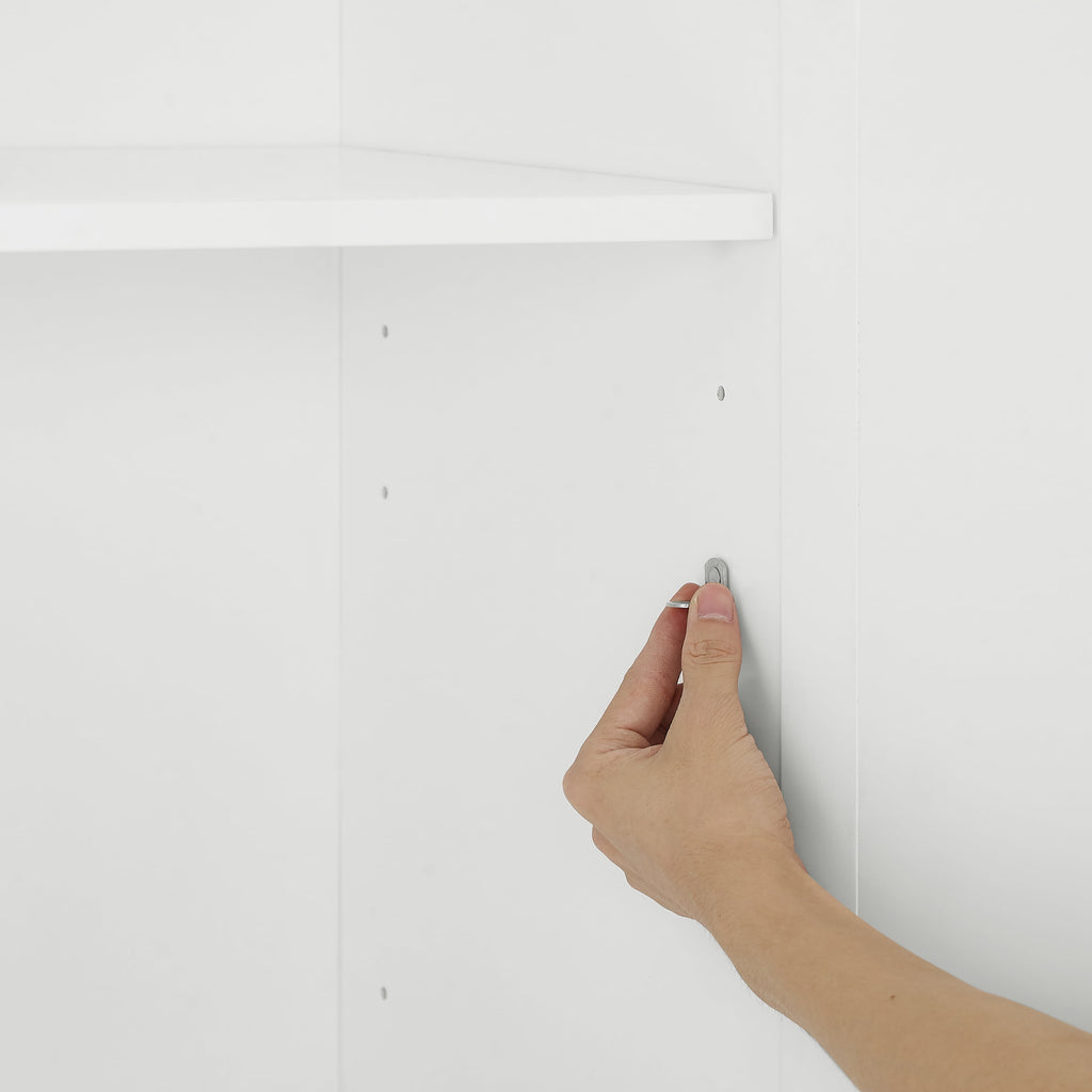 Stanton 2Pc Glass Door Pantry Set White - 2 Pantries