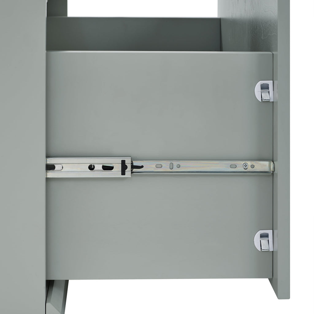Harper Convertible Storage Cabinet Gray