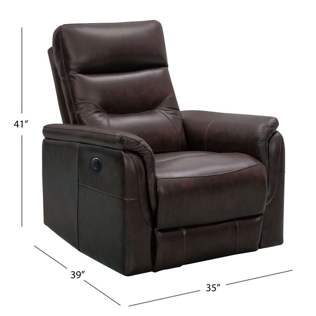Palermo Leather Power Swivel Glider Recliner