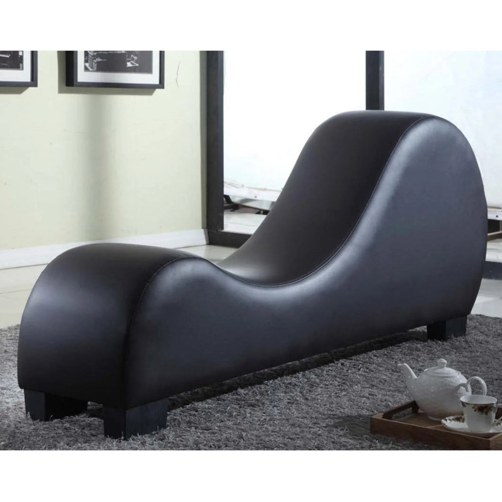 U.S. Pride Furniture Modern Bonded Leather Yoga Chair