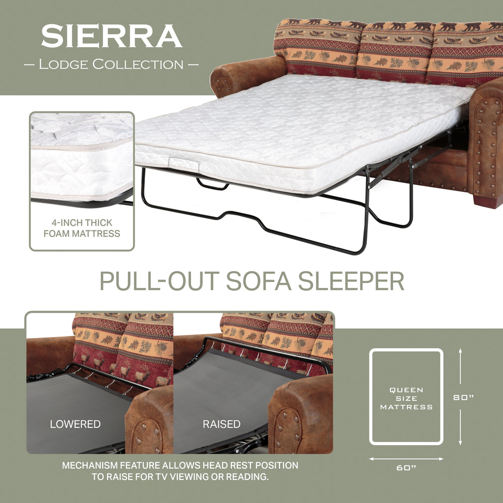 Sierra Lodge 4-Piece Set with Sleeper