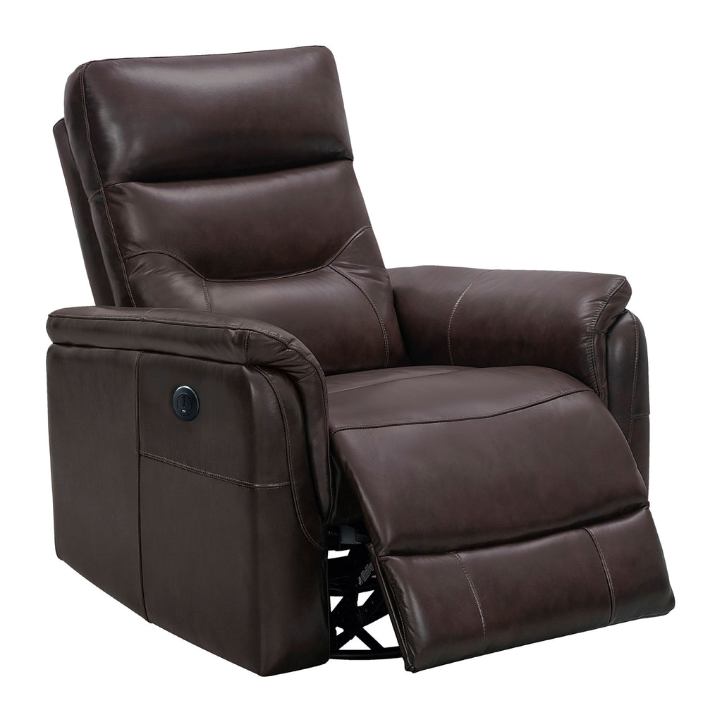 Palermo Leather Power Swivel Glider Recliner