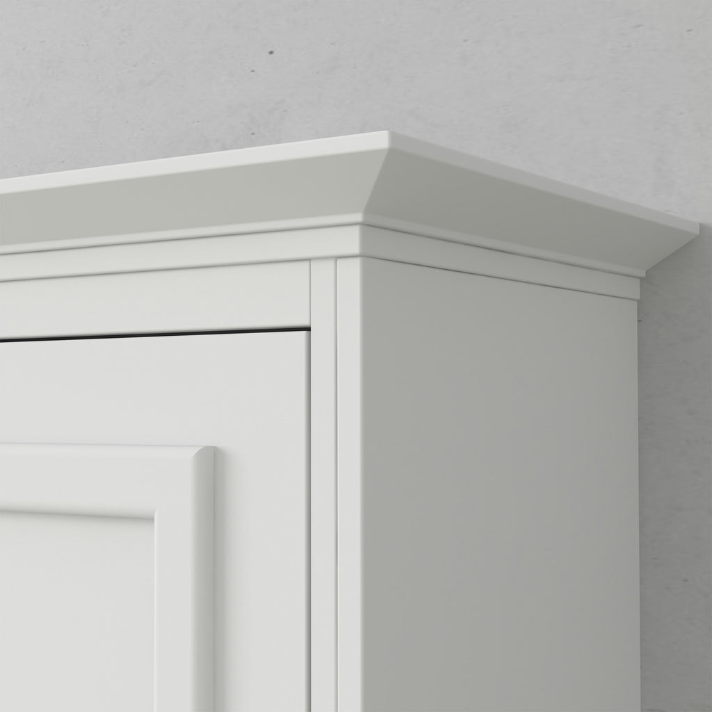 Bed & Room Porter Full Portrait Wall Bed with Desk and Two Side Towers