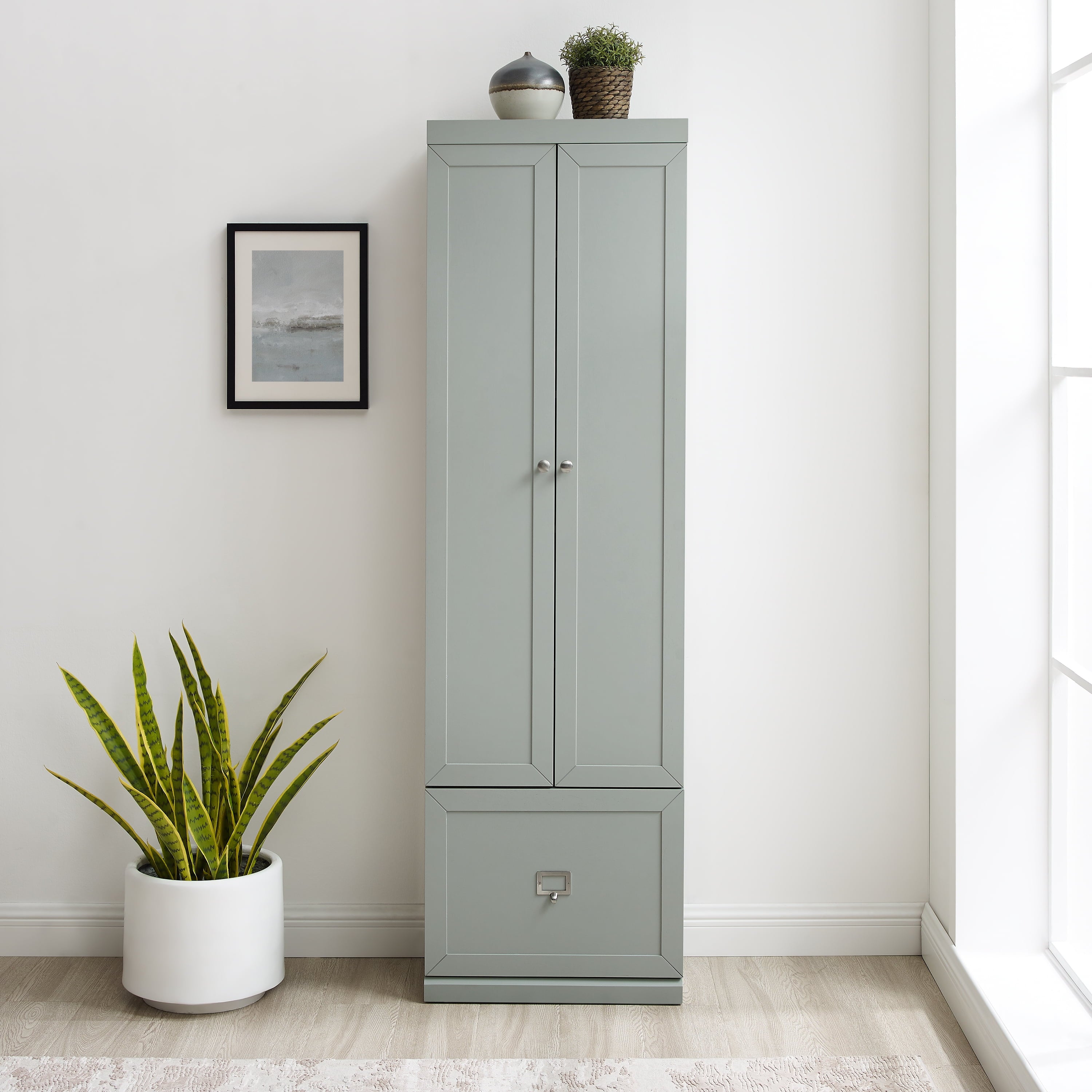 Harper Convertible Storage Cabinet Gray