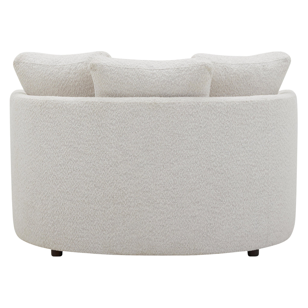 Holley Oversized Fabric Accent Chair with Storage Ottoman