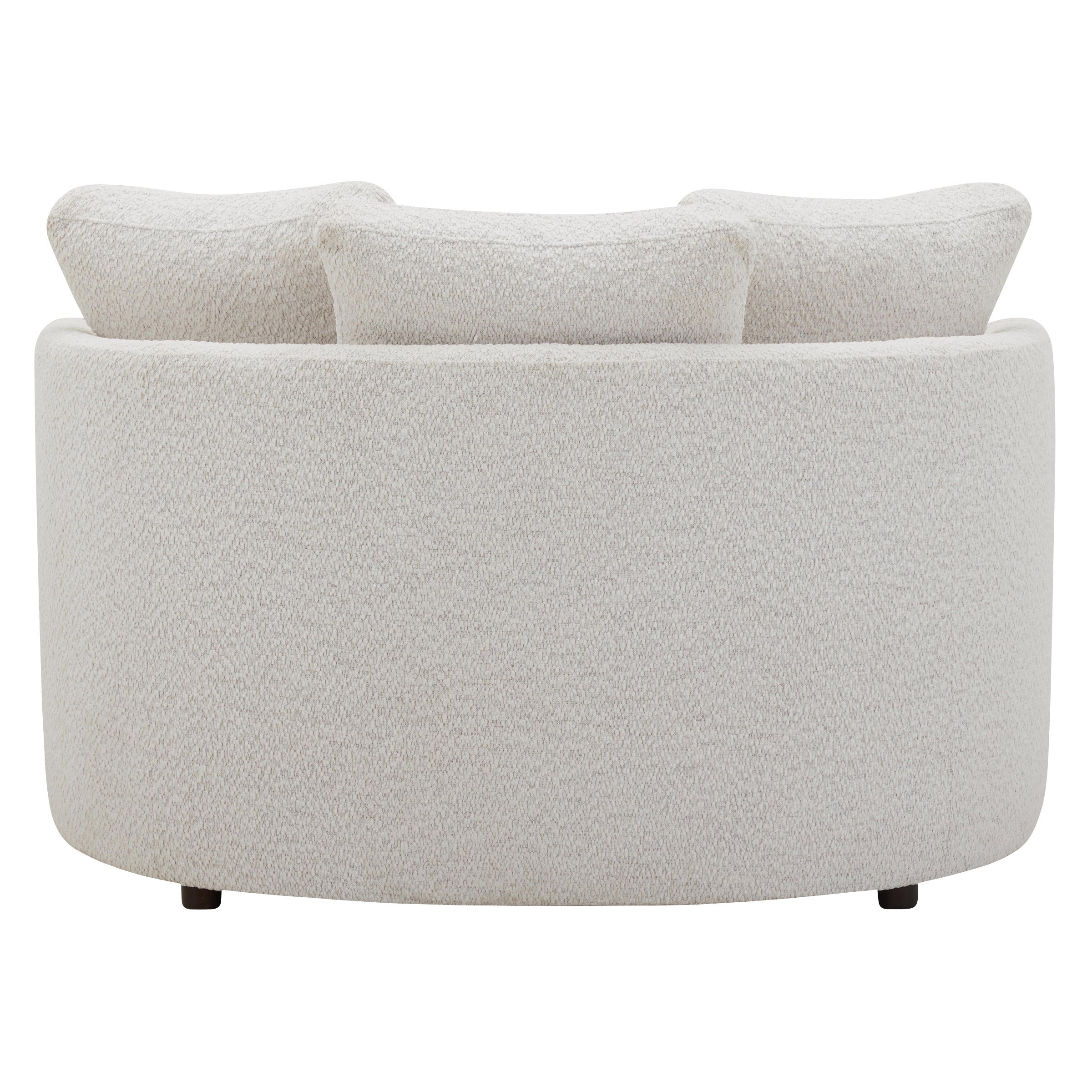 Holley Oversized Fabric Accent Chair with Storage Ottoman