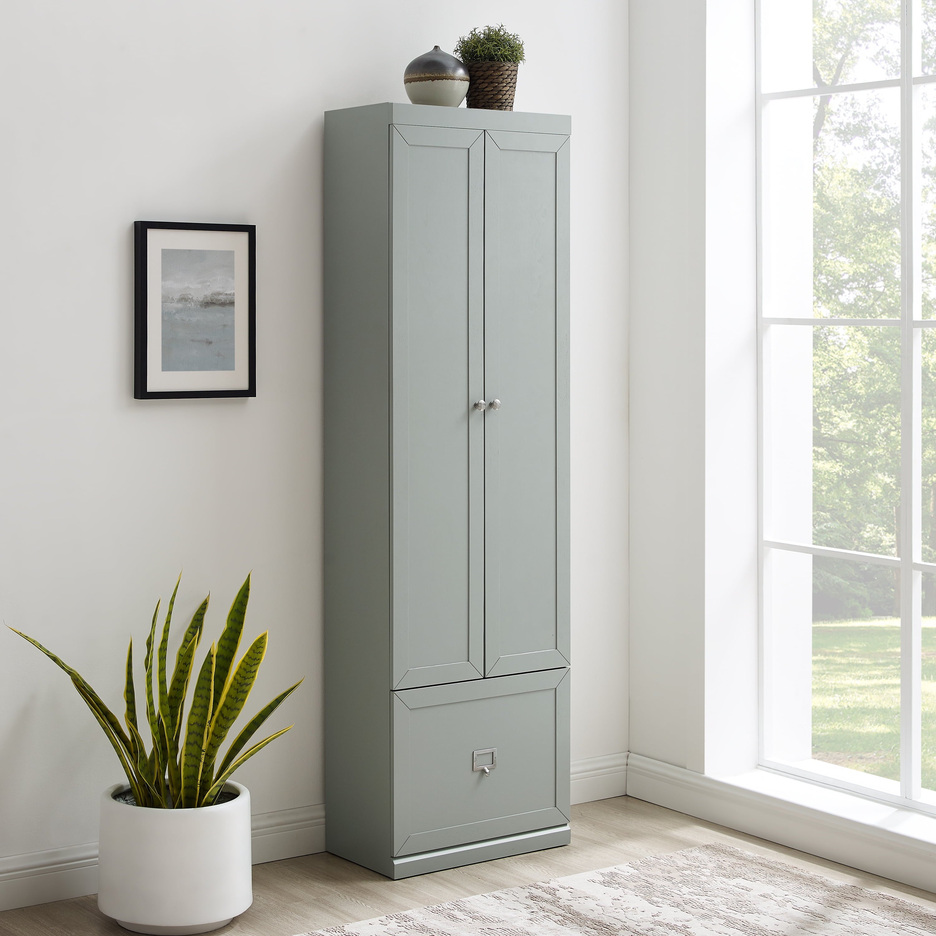Harper Convertible Storage Cabinet Gray