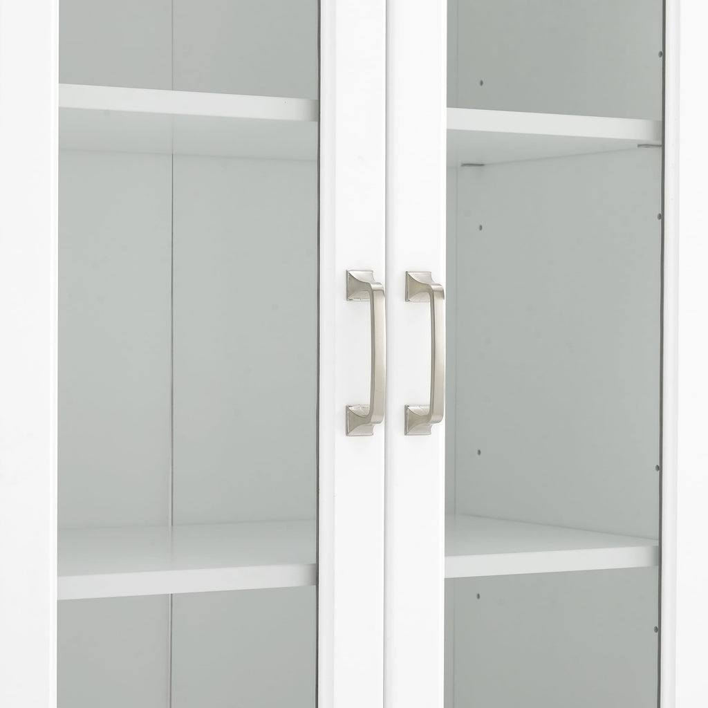 Stanton 2Pc Glass Door Pantry Set White - 2 Pantries
