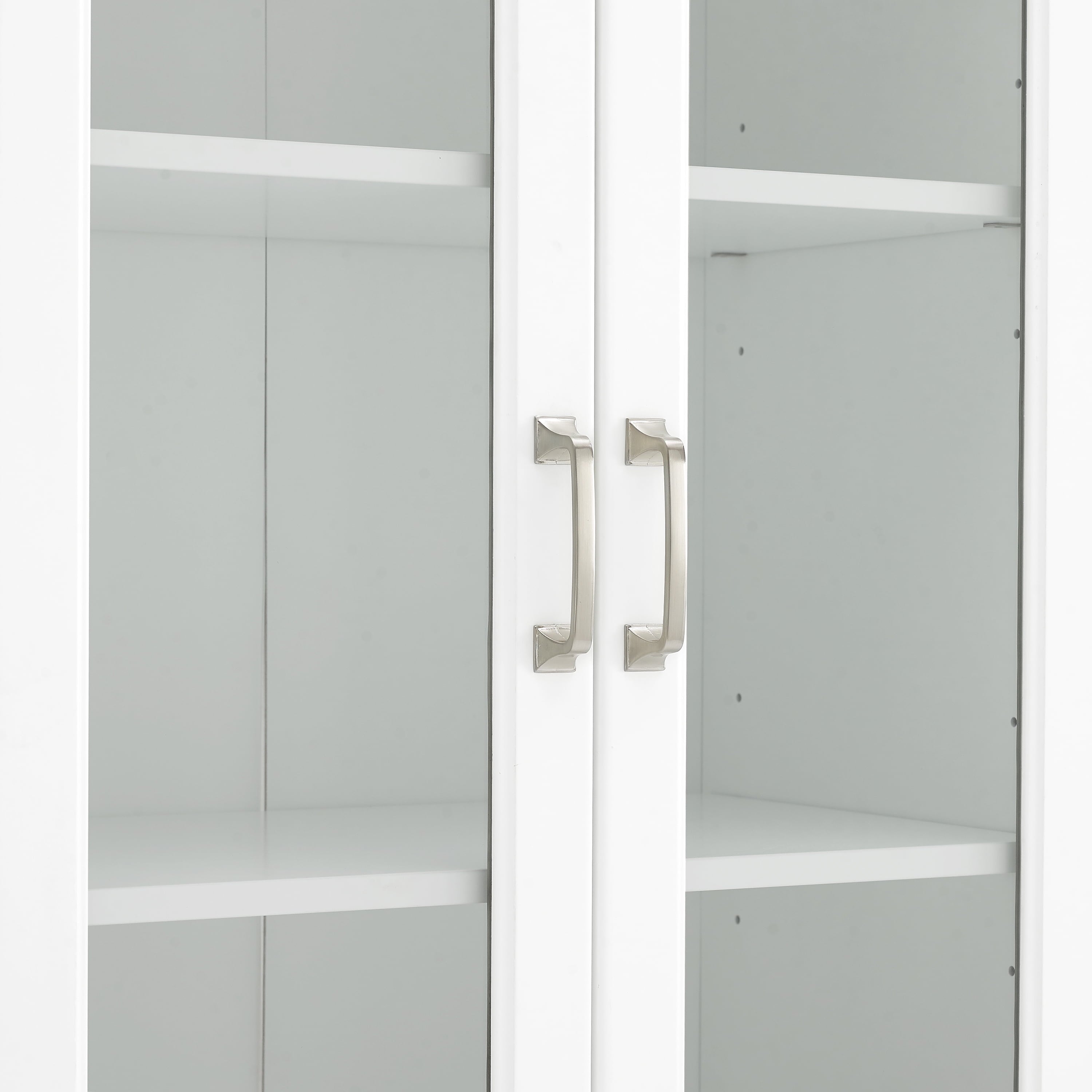 Stanton 2Pc Glass Door Pantry Set White - 2 Pantries