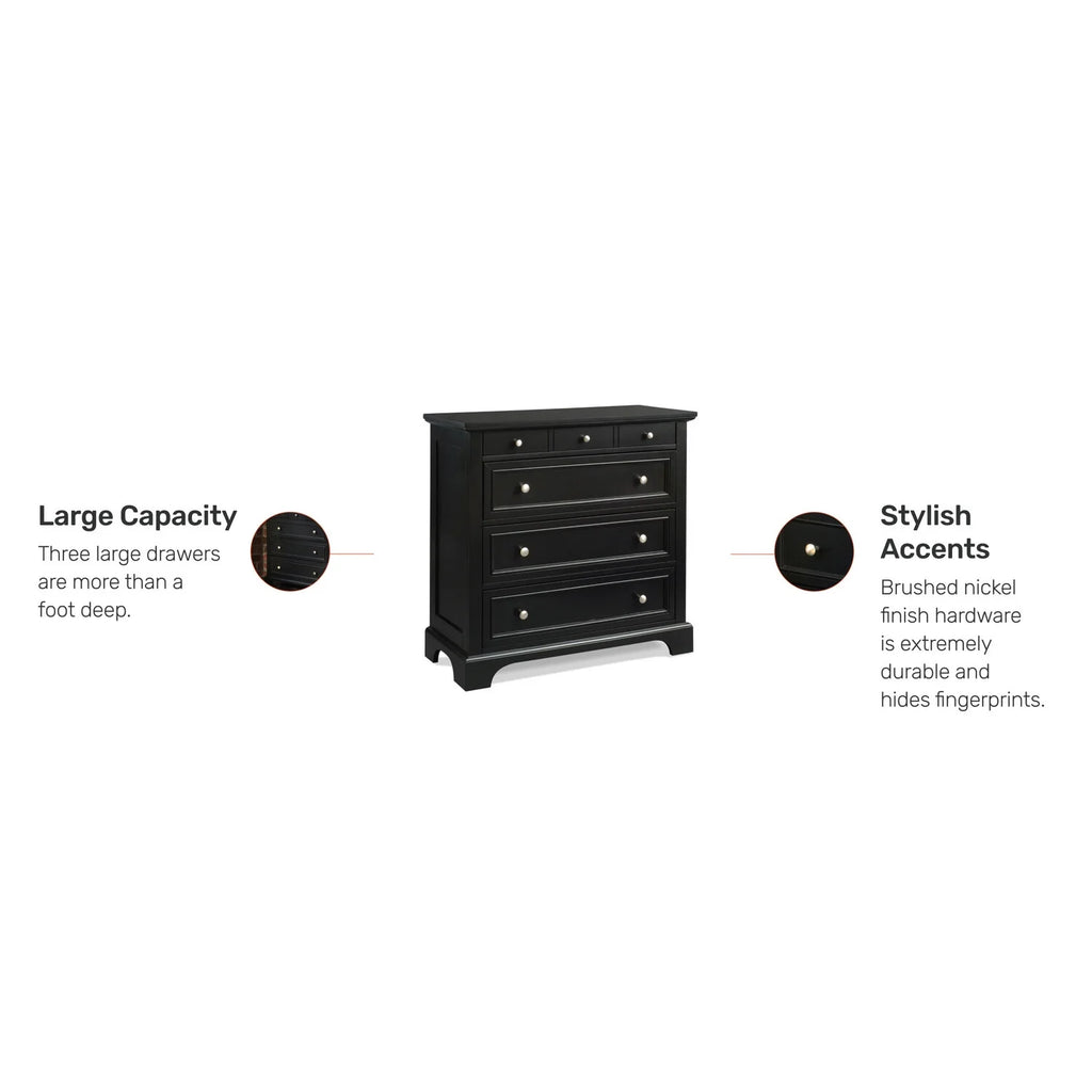 Bedford Wood Chest in Black